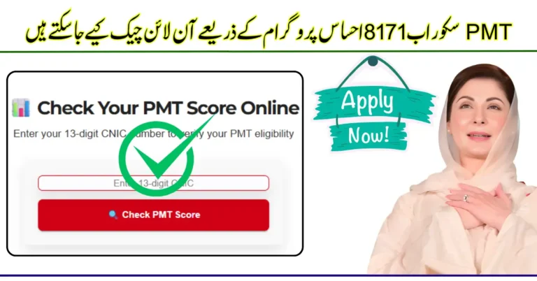PMT Scores Can Now Be Checked Online via 8171 Ehsaas Program